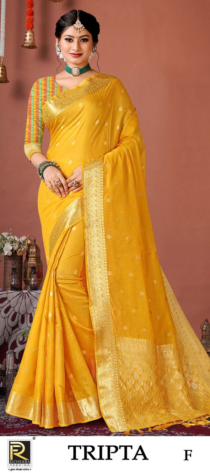 Tripta By Ronisha Colors Banarasi Silk Sarees Catalog